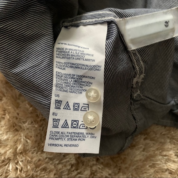 Custom Fit Long Sleeve Dress Shirt Tommy Hilfiger - Picture 6 of 6